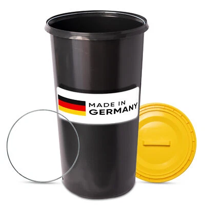 TA999 Gelber Sack Eimer Ständer Mülleimer Müllsackständer Sackeimer 60l Deckel - Bild 1 von 4