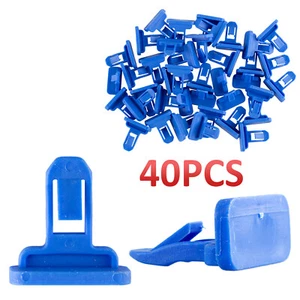 40 Pcs Fender Flare Retainer Bumper Clip Blue Nylon For Toyota Camry Tacoma RAV4 - Picture 1 of 10