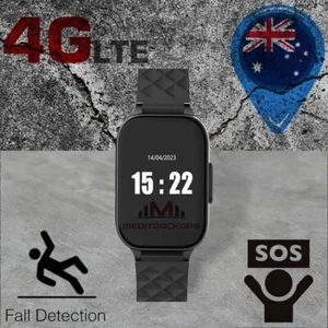 MediTrackGPS® MT52 Fall Detection Elderly Senior SOS Smart Watch, Two-way Calls - Picture 1 of 5