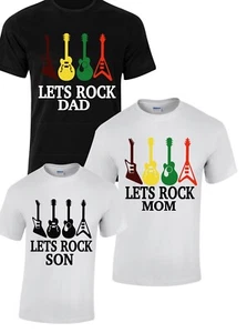 ROCK N ROLL Family Shirts with ROCK N ROLL Birthday t-shirt custom - Picture 1 of 6