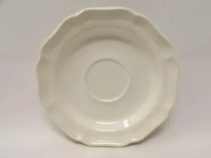 French Countryside by Mikasa Saucer Color Express, All White, Scalloped s251 - Picture 1 of 2