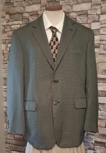 Adolfo Men's brown Polyester Blend Two Button Sport Coat Size 40S vintage - Picture 1 of 6