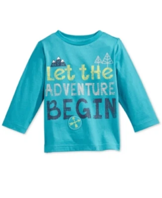 Camiseta First Impressions Talla 6-9 Meses Manga Larga Aventura Estampado Gráfico Foto 1 de 4