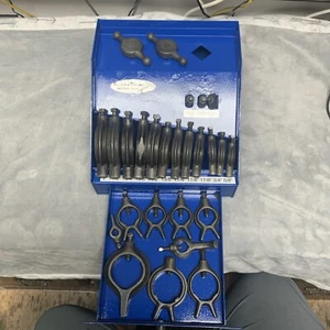 Brown & Sharpe 26Pieces W/Case 599-793-1 Work Driving Dog Set 1/4-2" VINTAGE!! - Picture 1 of 3