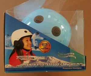 Powder Tech Snow Sports Helmet - Lt. Blue - Winter Sport - Small - "New In Box" - Picture 1 of 12