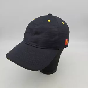 McDonald's Snapback Hat Baseball Cap Logo Crew Uniform Employee Blue - Picture 1 of 11