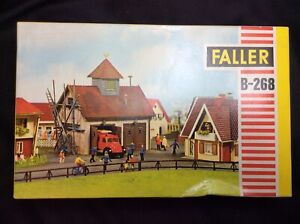 Faller Vintage HO Building Kit B-268 Country Firehouse Plastic Pre-Colored