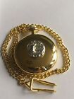 Girls Night Out Disc TG217 Pewter on a Gold Pocket Watch Quartz fob