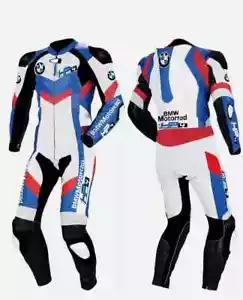 BMW Moto 1 & 2 Piece Motorbike / Racing Biker Leather Suit - Picture 1 of 3