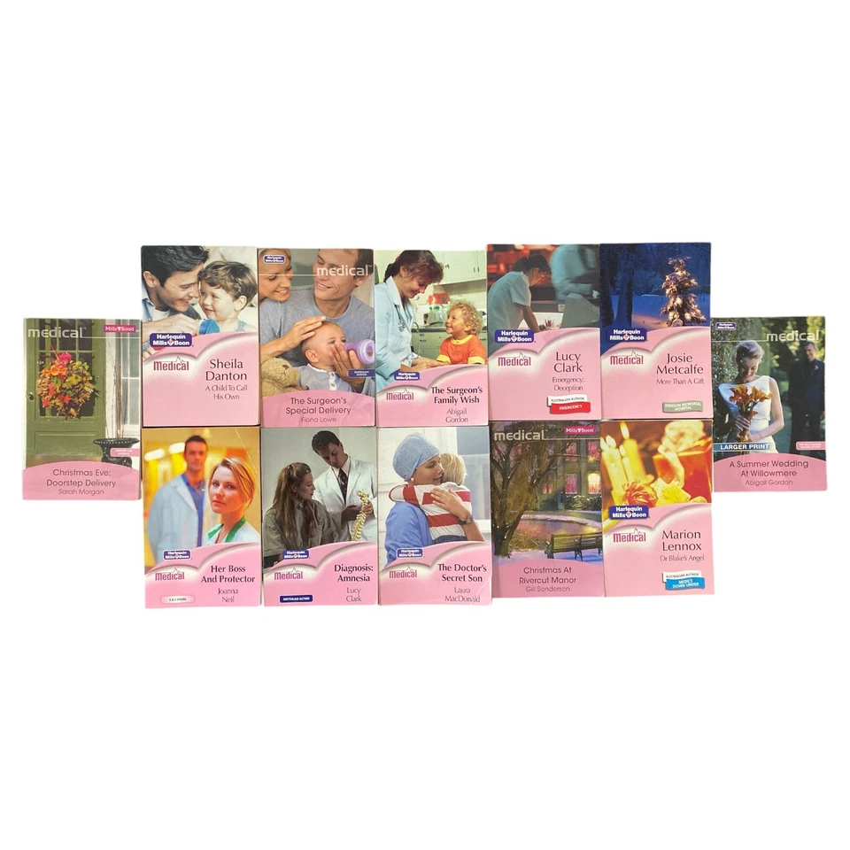 Lote de 12 libros de romance médico Mills & Boon paquete a granel médico enfermera conjunto PB a granel Foto 1 de 4