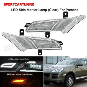 2X Seiten Blinker DRL Tagfahrlicht LED für PORSCHE Cayenne 955 Facel 2007-2010 - Bild 1 von 8