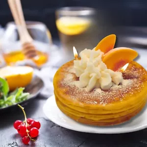 Cafe Delights Peach Pancakes Scented Soy Wax Candle - Picture 1 of 10