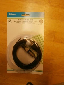 PHILMORE 71-1590 MICROPHONE CABLE 6FT 3PIN XLR FEMALE TO 1/4" MONO MALE,NEW - Picture 1 of 4