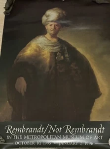 Póster de exposición del Museo Metropolitano de Arte de Nueva York de Rembrandt/no Rembrandt - Imagen 1 de 7