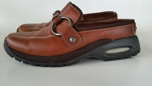 Women's Cole Haan  Brown Leather Slip On Loafers with Metal Accents Size 6B - Picture 1 of 12