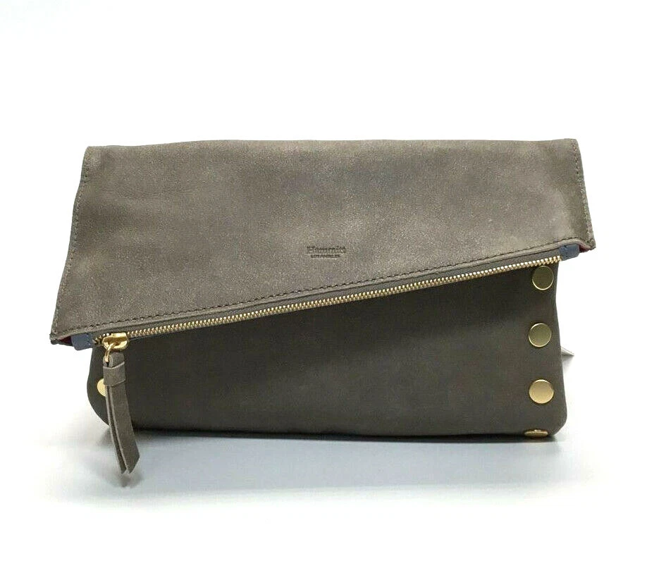 Hammitt Dillon Med Daybreak Blue Pewter Brushed Gold Crossbody Bag