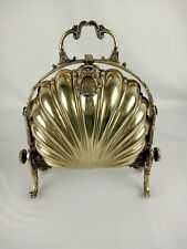 Antique Victorian Late 1800's Silver Plated Vintage Bun Warmer Biscuit Warmer