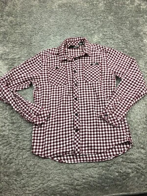 Rusty Flannel Button Up Shirt Mens Size Medium Red White Checkered - Image 1 of 4