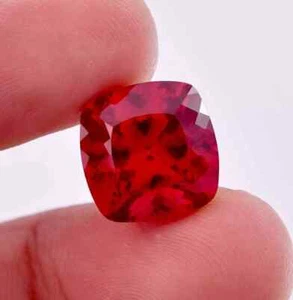 Cojín 10 CT REAL SUELTO RUBÍ PIEDRA PRECIOSA NATURAL CORTE CLÁSICO rojo rosado AA+COLOR - Imagen 1 de 5
