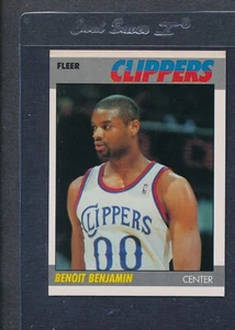 Fleer #010 Benoit Benjamin Clippers 1987/88 casi nuevo *60 - Imagen 1 de 1