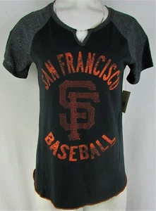 San Francisco Giants MLB Touch Women's Black Jewel Logo Baseball Tee - Picture 1 of 5