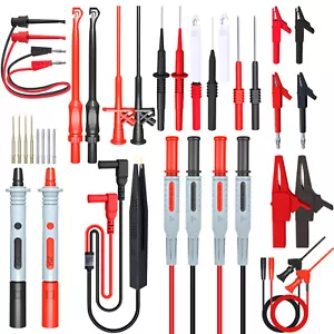 Kit de cables de prueba multímetro con sonda perforadora de alambre clip de cocodrilo mini agarrador - Imagen 1 de 6