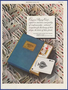Vintage 1946 CONGRESS Playing Cards Game Ephemera 40's Print Ad - Picture 1 of 1
