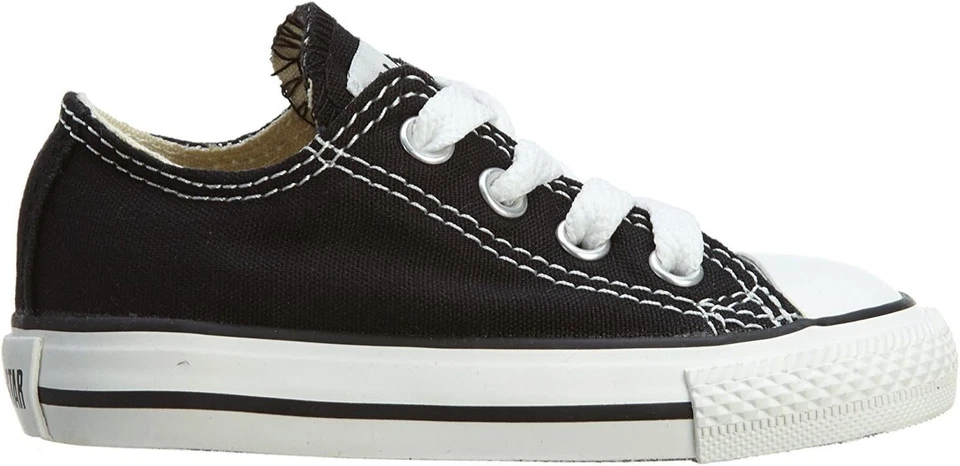 Infant Baby Converse All Star Chuck Taylor Low Top Ox Unisex Black 7j235 4