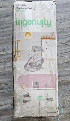 6-скоростные детские качели Ingenuity InLighten — легко складываемая рама, поворотное детское сиденье, вверх - Изображение 1 из 4