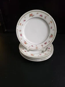 ABINGDON FINE PORCELAIN CHINA 4 BREAD AND BUTTER 6 1/2" DIAMETER - Picture 1 of 6