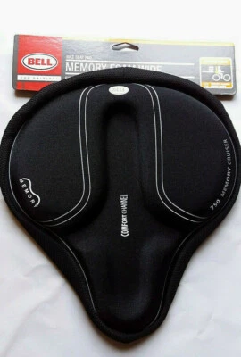 BELL Wide 750 Memory Foam Cruiser Bike Seat Pad Wide Extra Comfort - Image 1 of 2