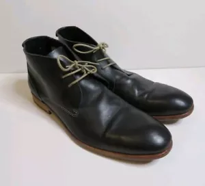 Botas de cuero H by Hudson para hombre talla UK 10 EU 44 negras - Imagen 1 de 9