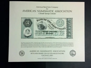 Tarjetas de recuerdo que no sean BEP: ANA 89th Anniv. Convención 1980, Cincinnati OH (ABN) - Imagen 1 de 2