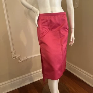 N°21 Numero Ventuno Pink Fuchsia Step Hem Pencil Skirt size 42IT - Picture 1 of 10