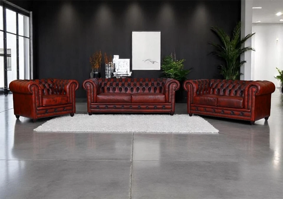 Luxus XL Chesterfield Ecksofa Arsenal Deluxe Eckcouch UVP*7.290 € Salottini