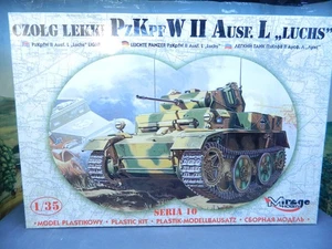 1/35 Kit Mirage Hobby #35107 WW2 GERMAN PzKpf. W II Ausf. L "LUCHS" New Open Box - Picture 1 of 2