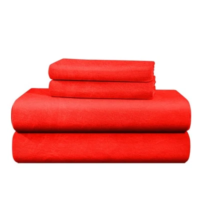 Juego de sábanas de franela - 100% algodón - suaves y pesadas, sábanas de bolsillo profundo Foto 1 de 4