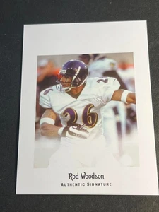 2012 Leaf Legends of Sport MISSING AUTO BLANK BACK PROOF Rod Woodson - Picture 1 of 2