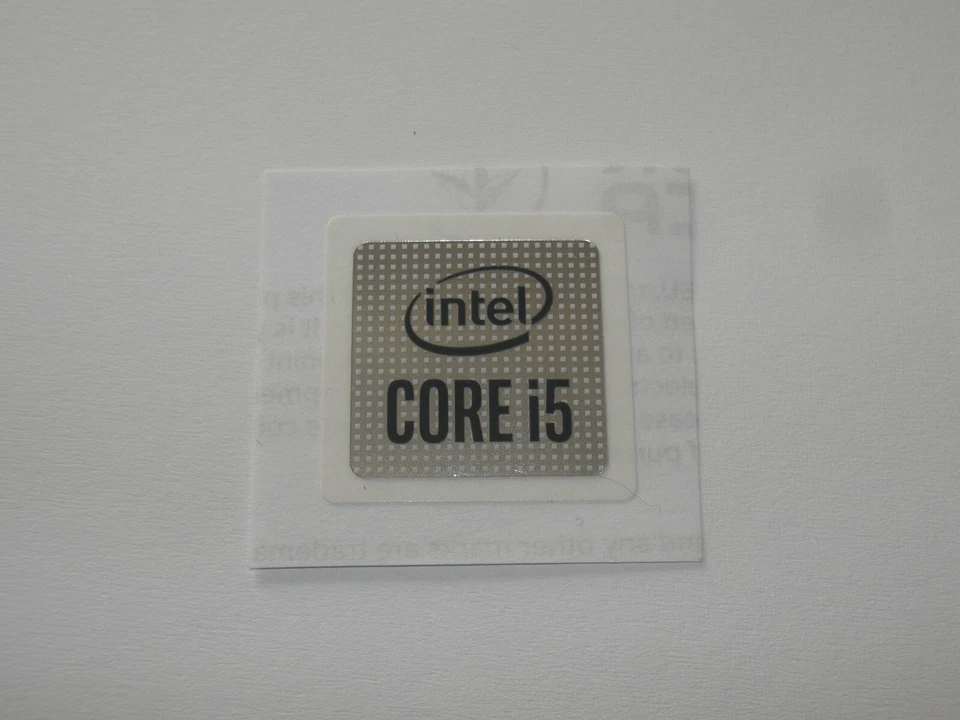 Original Intel Aufkleber "Intel Core i5 10TH GEN" Case Sticker 18x18mm - Bild 1 von 1
