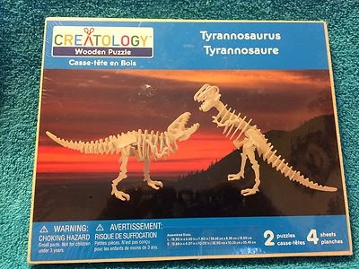 Quebra-cabeça de madeira Creatology Tyrannosaurus - Imagem 1 de 3