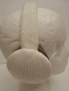 Fownes Qualität elfenbein Wolle & braun Fell Ohrenschützer, Stil 3451 - Bild 1 von 3