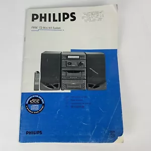 Philips FW56 CD Mini Hifi Stereo System Instruction Manual Booklet - Picture 1 of 10