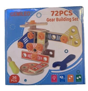 Gear Building Set Helicopter Learning Gemileo Building Set 72 Piece - Picture 1 of 5