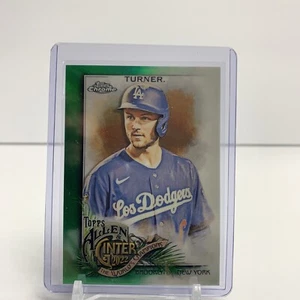 2022 Topps Allen and Ginter Chrome Green Refractors #115 Trea Turner 8/99 - Picture 1 of 2