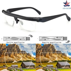 US verstellbares Zifferblatt Brille Seh Lesebrille Pflege inklusive gratis Etui - Bild 1 von 8