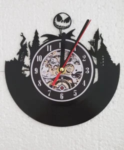 The Nightmare Before Christmas Wall Clock / Record 7" Jack Skellington - Picture 1 of 1