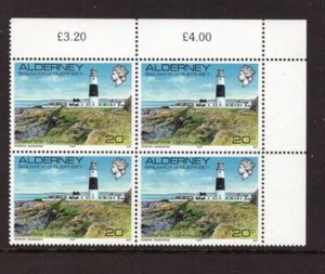 Sellos como nuevos bloque faro Alderney 1989 MNH - Imagen 1 de 1