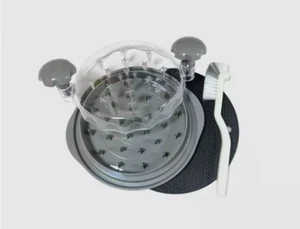 GRAY Large Chicken Shredder Tool Twist Meat Shredding Grinder Handles Non-Slip - Picture 1 of 5