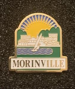 Vintage Morinville Alberta Canada City Gold Tone Lapel Pin - SP4 - Picture 1 of 3