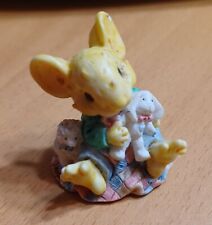Ganz Little Cheesers Mouse Figurine Miniature 1996 Fuzzy Friends 05659  rare
